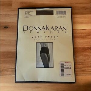 🤑 10/$100 Donna Karan vintage The Naturals CAFE sheer  pantyhose tights nylons M